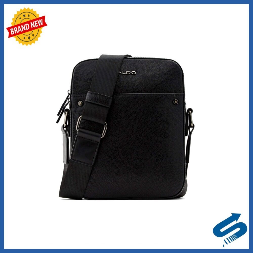 Synthetic Crossbody Bag Versatile Compact Two Compartments Minimal Chic Day to